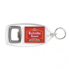 Porta-chaves CR-AB com abre-cápsulas rectangular 