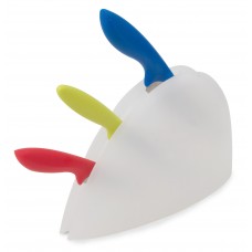 Conjunto de 3 Facas e Base