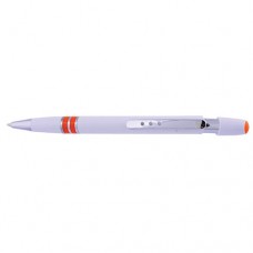 Esferográfica com anéis e topo em detalhe de cor 