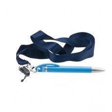 Esferográfica com suporte para lanyard