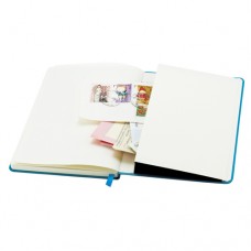 Bloco de notas A5 com fecho elástico com separador