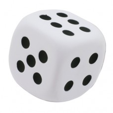 Dado anti-stress com 1 face lisa para impressão 