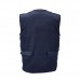Colete multi-bolsos com fecho em nylon 
