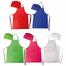 Conjunto de Avental de Criança e Gorro  Cook
