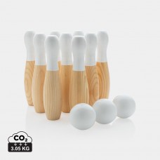 Kit de pinos de boliche de madeira