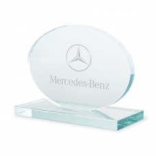 Troféu Oval em Vidro