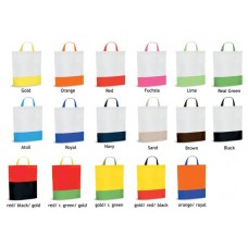 Saco de mão bicolor com alça curta Saco de mão bicolor com alça curta