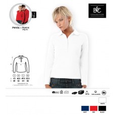 Polo B&C Safran Pure Manga Comprida Polo B&C Safran Pure Manga Comprida